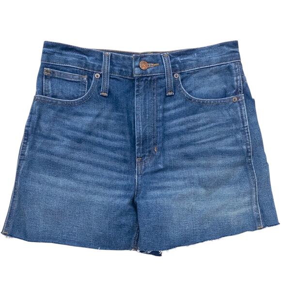 Madewell The Perfect Jean Short Women's 24 Ullman Wash Cutoff High Rise - Picture 2 of 5